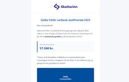 Vara við svikapóstum í nafni Skattsins
