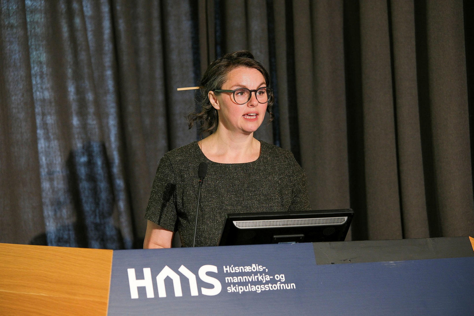 Borghildur Sölvey, arkitekt í teymi starfsumhverfisskipulags HMS, er ánægð með …