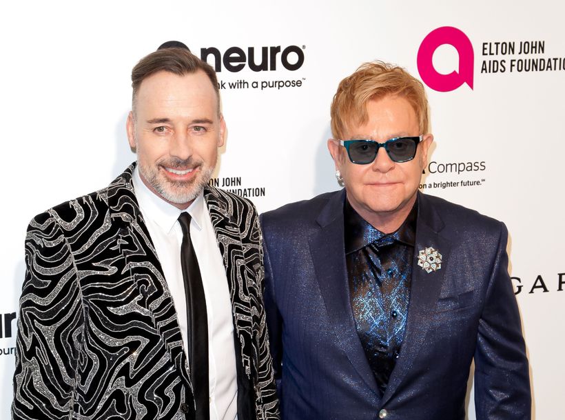 David Furnish og eiginmaður hans Elton John.
