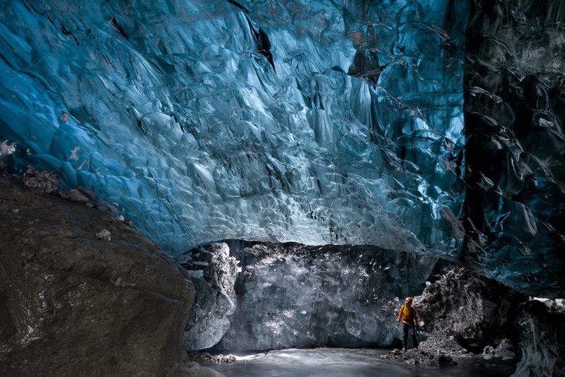 Visitors to Iceland love the Vatnajökull glacier ice caves.