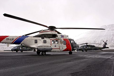 The highlands are still unpassable so a helicopter was sent to rescue the man.