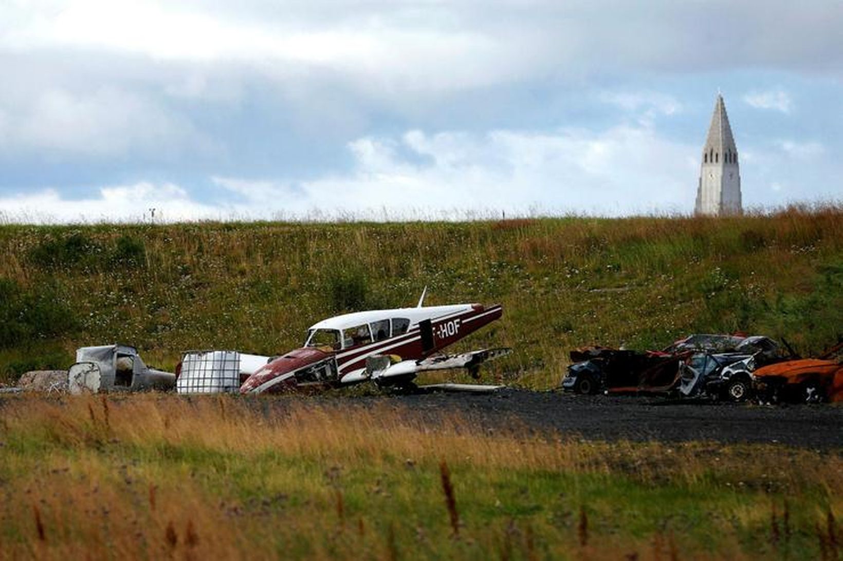 Byggingarsvæði Á landinu í Skerjafirði er gert ráð fyrir þéttri …