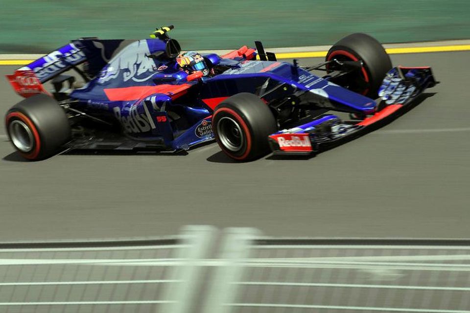 Carlos Sainz á Toro Rosso átti sjöunda besta tíma dagsins í Melbourne.