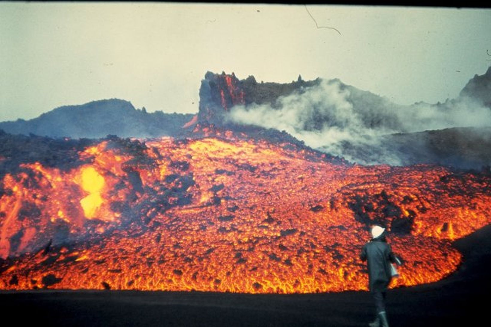 Eldgos í Heimaey, árið 1973.