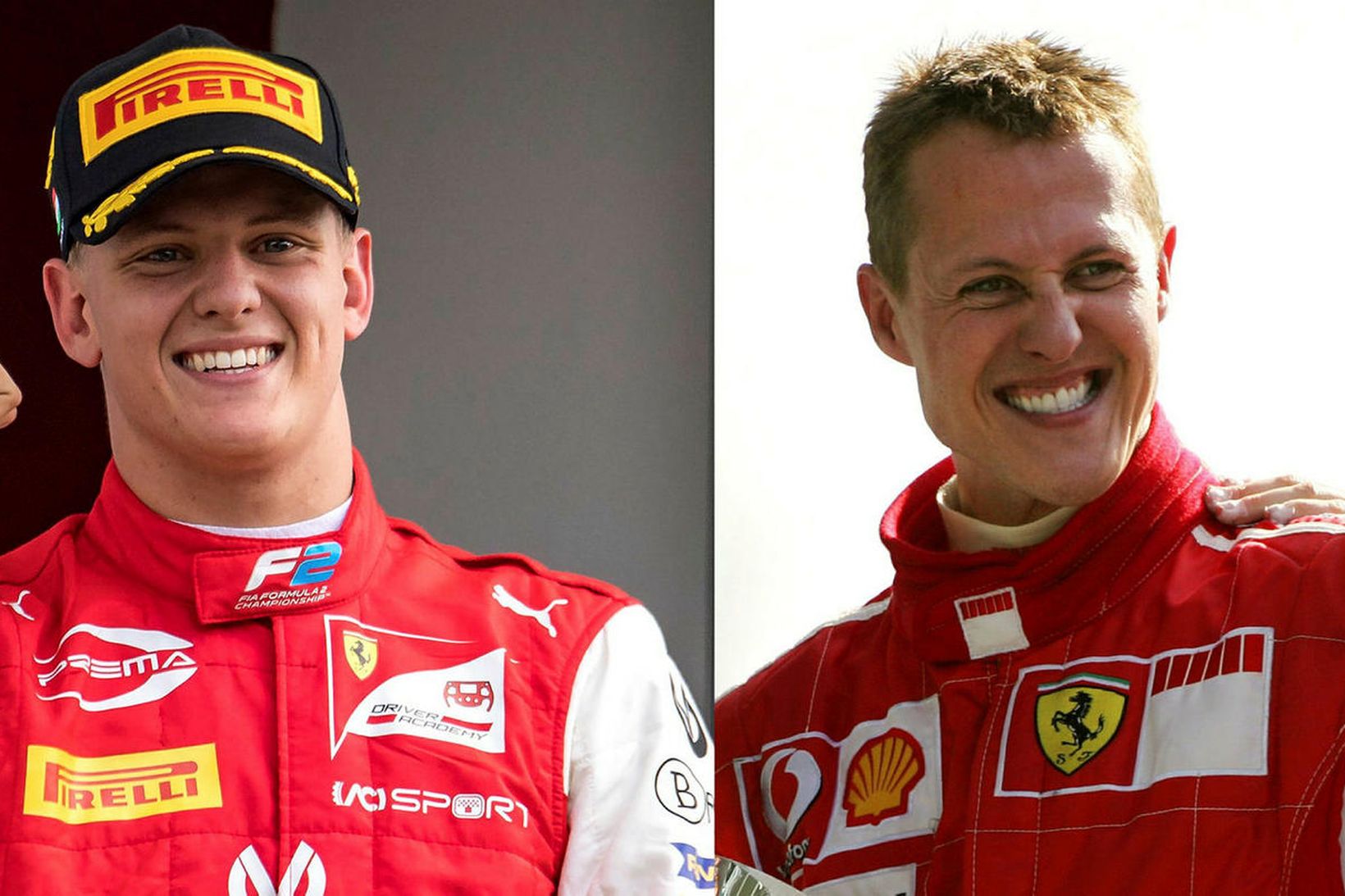 Mick Schumacher er sonur Michaels Schumachers.