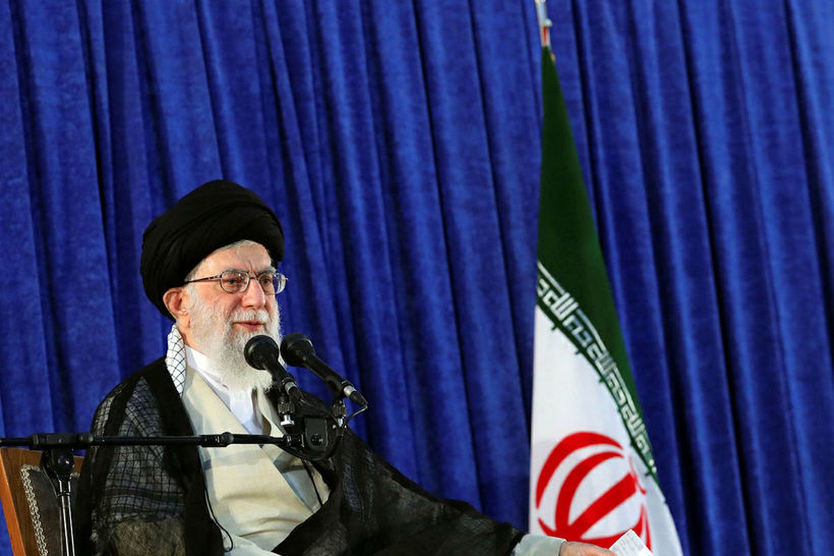 Ayatollah Ali Khamenei, æðsti leiðtogi Íran.