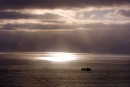 Á miðunum fyrir norðan land þar sem hlýr og selturíkur sjór streymir inn á landgrunnið.