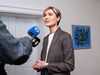 Kristrún Frostadóttir spoke to the media in Bessastaðir after she met with the President of Iceland this morning.