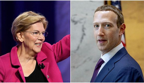 Warren lýgur upp á Zuckerberg