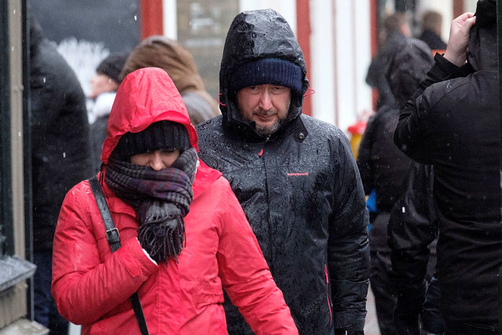 Búist er við éljagangi á Norður- og Austurlandi en það …