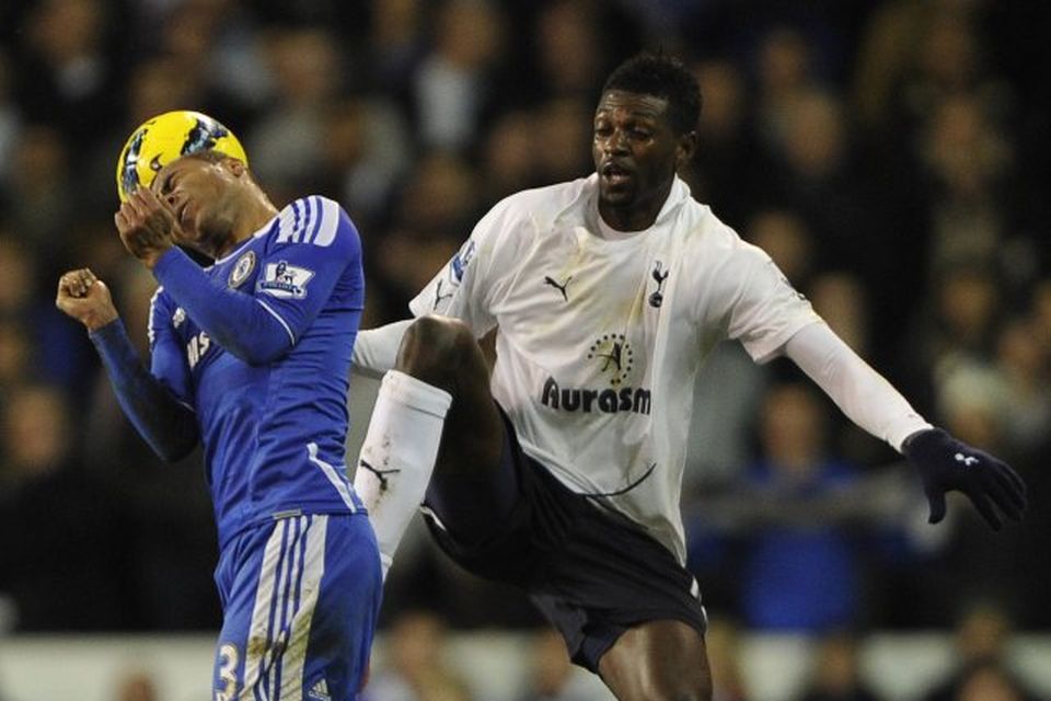 Emmanuel Adebayor er kominn til Tottenham fyrir fullt og fast eftir að hafa verið þar …
