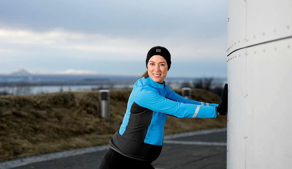 Hélt áfram að hlaupa á meðgöngunni