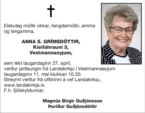 Anna S. Grímsdóttir,