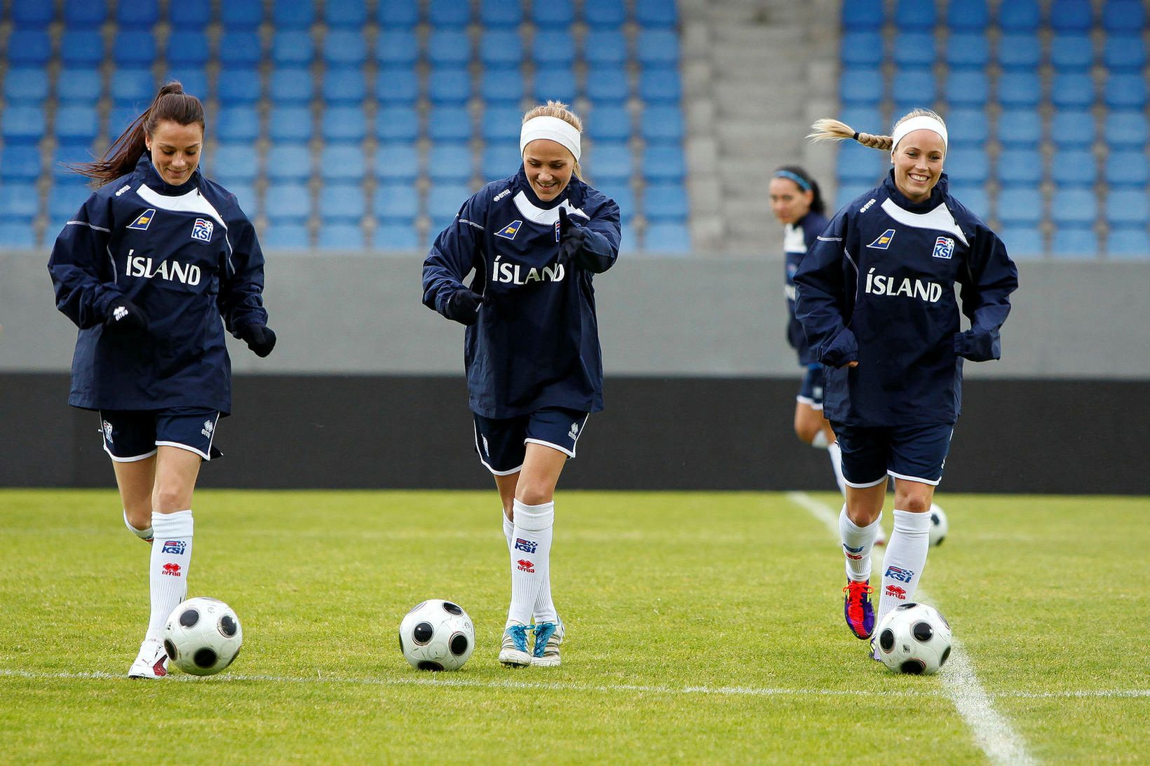 Hallbera Guðný Gísladóttir, Málfríður Erna Sigurðardóttir og Dóra María Lárusdóttir. …