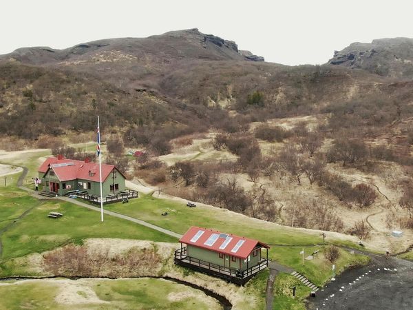 Skagfjörður Cabin in Langidalur in Þórsmörk, operated by the Iceland Touring Association.