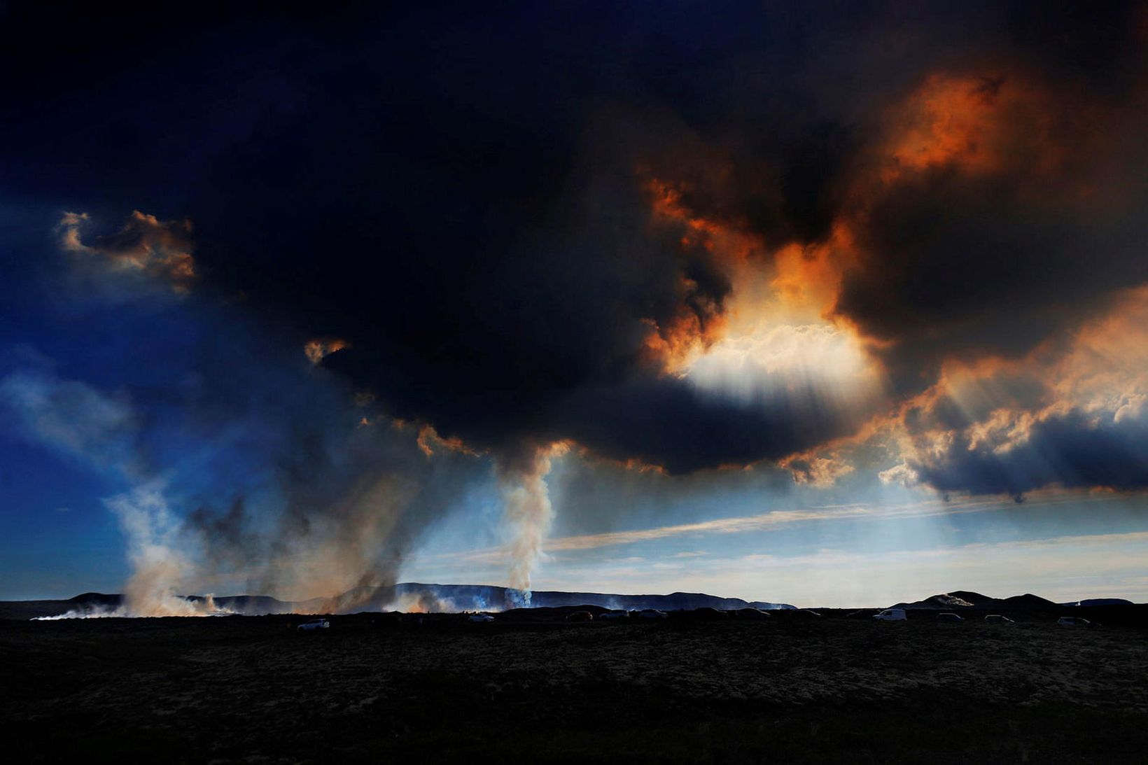 Fulltrúar almannavarna og Veðurstofu funduðu í nótt.