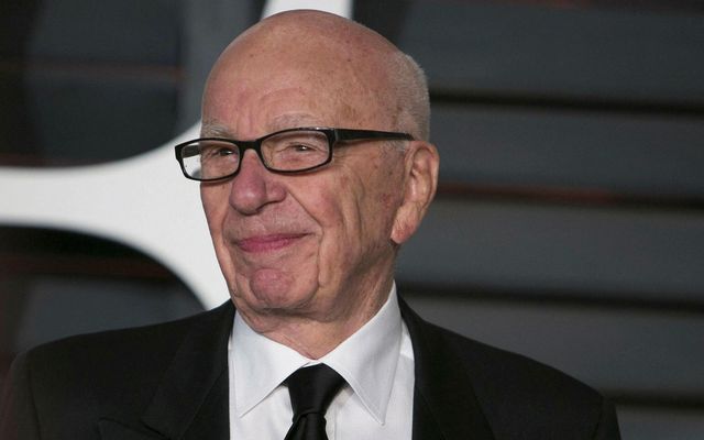 Rupert Murdoch á leið í teiti árið 2015.