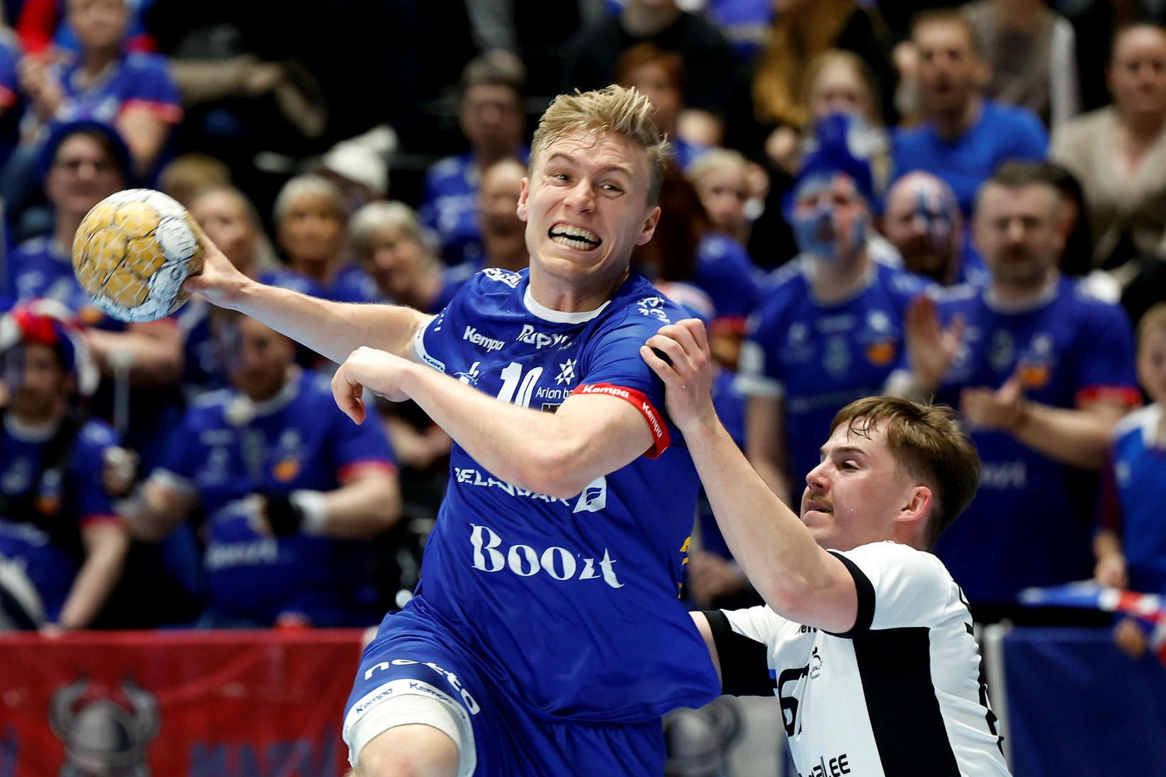 Gísli Þorgeir Kristjánsson verður í eldlínunni með íslenska liðinu á …