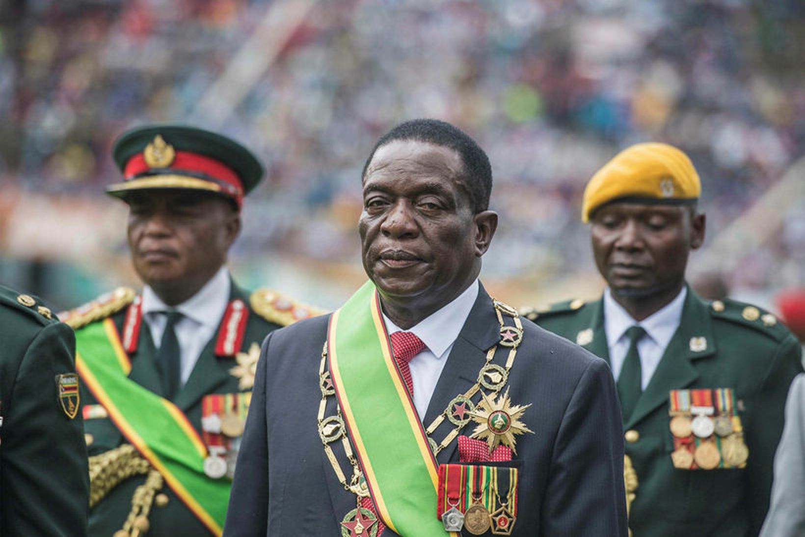 Emmerson Mnangagwa forseti Simbabve hefur verið gagnrýndur fyrir að velja …