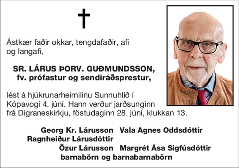 sr. Lárus Þorv. Guðmundsson,