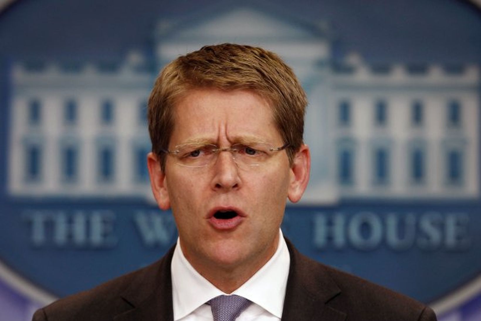 Jay Carney, talsmaður Hvíta hússins.