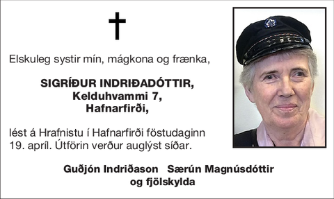 Sigríður Indriðadóttir,