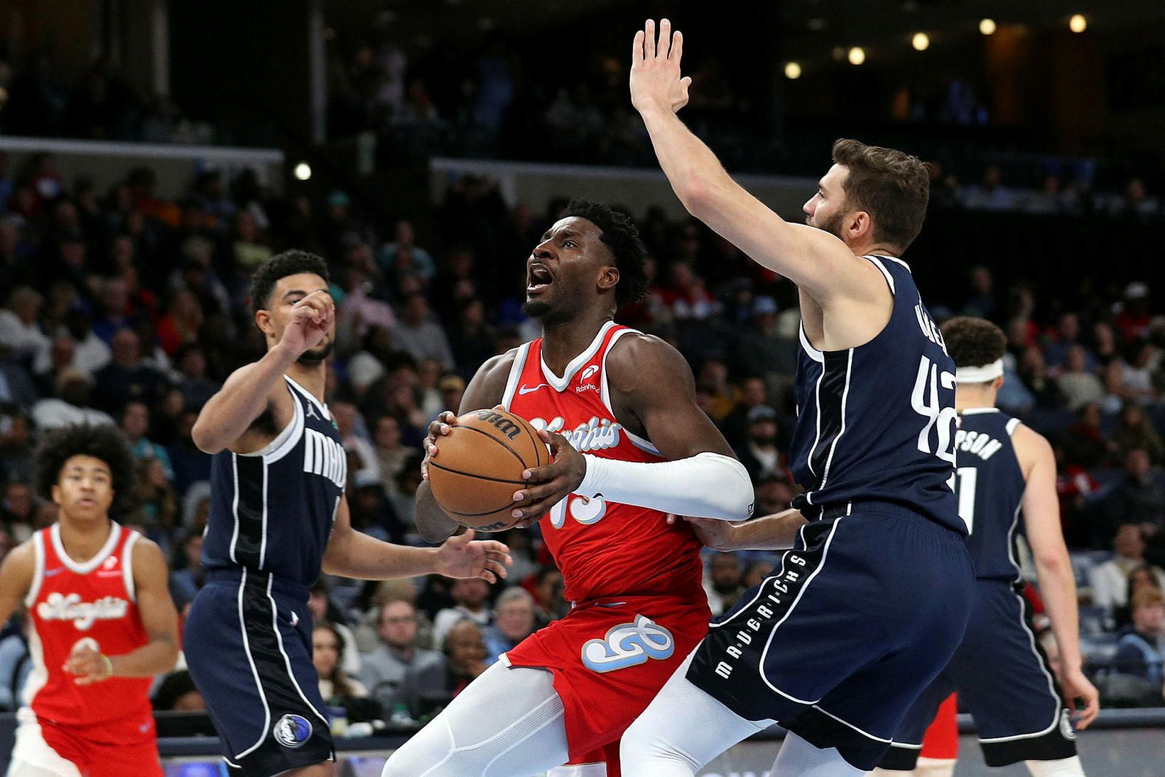 Jaren Jackson Jr. átti góðan leik fyrir Memphis.