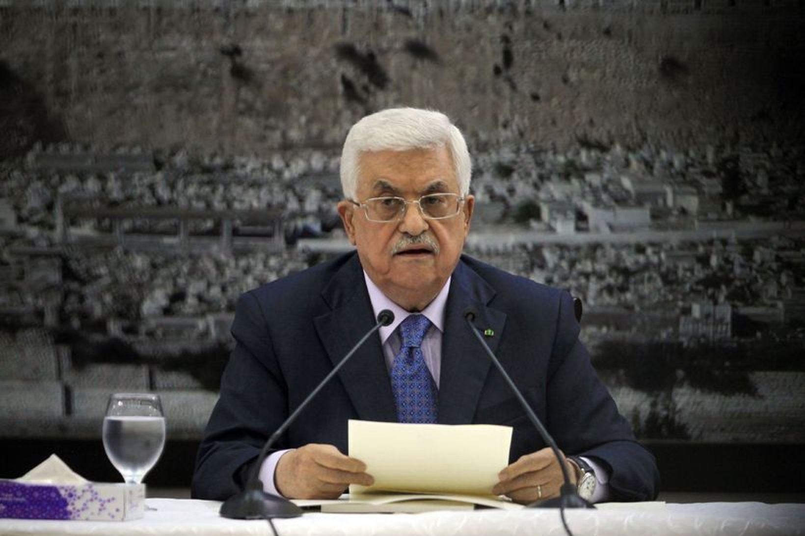 Mahmoud Abbas forseti Palestínu.