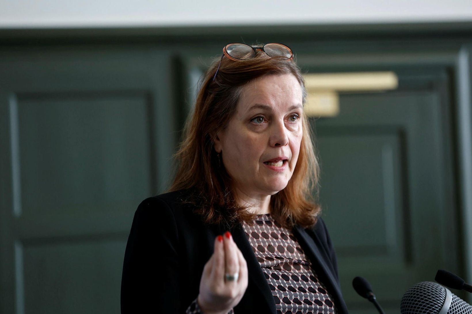 Svandís Svavarsdóttir er formaður Vinstrihreyfingarinnar - græns framboðs.