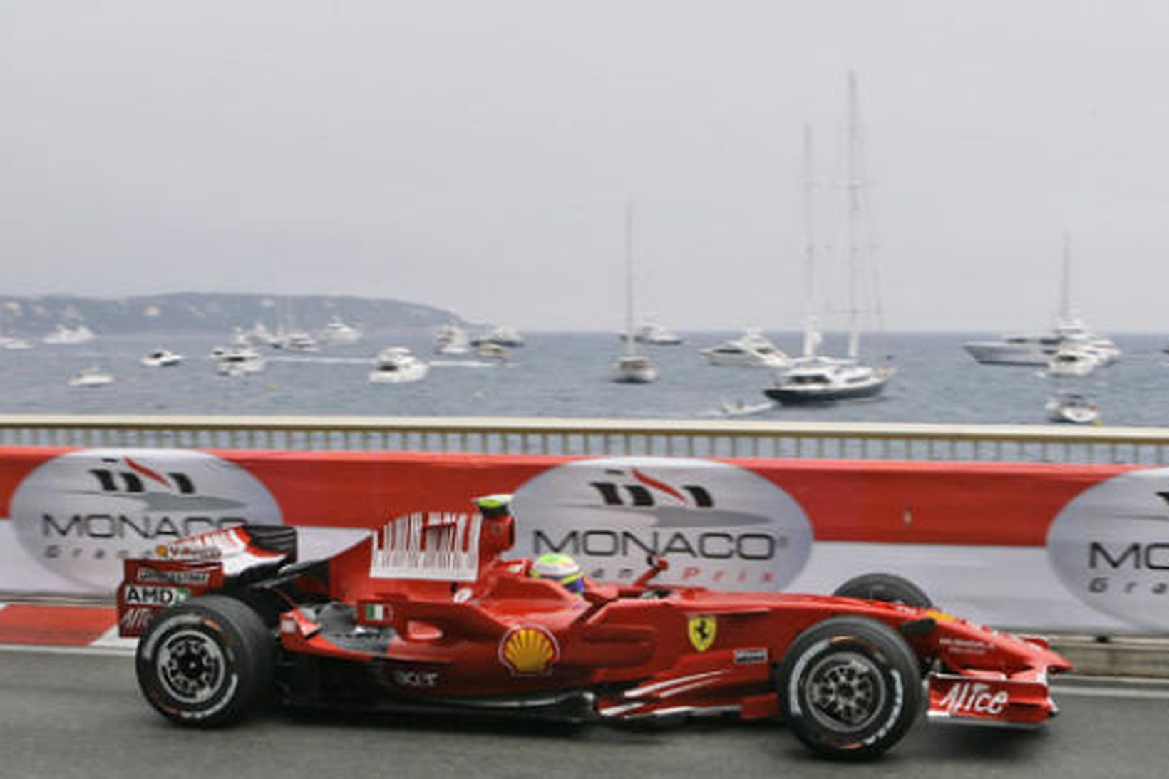 Massa í tímatökunum í Mónakó.