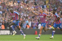 Leikmenn Crystal Palace fagna sigrinum.