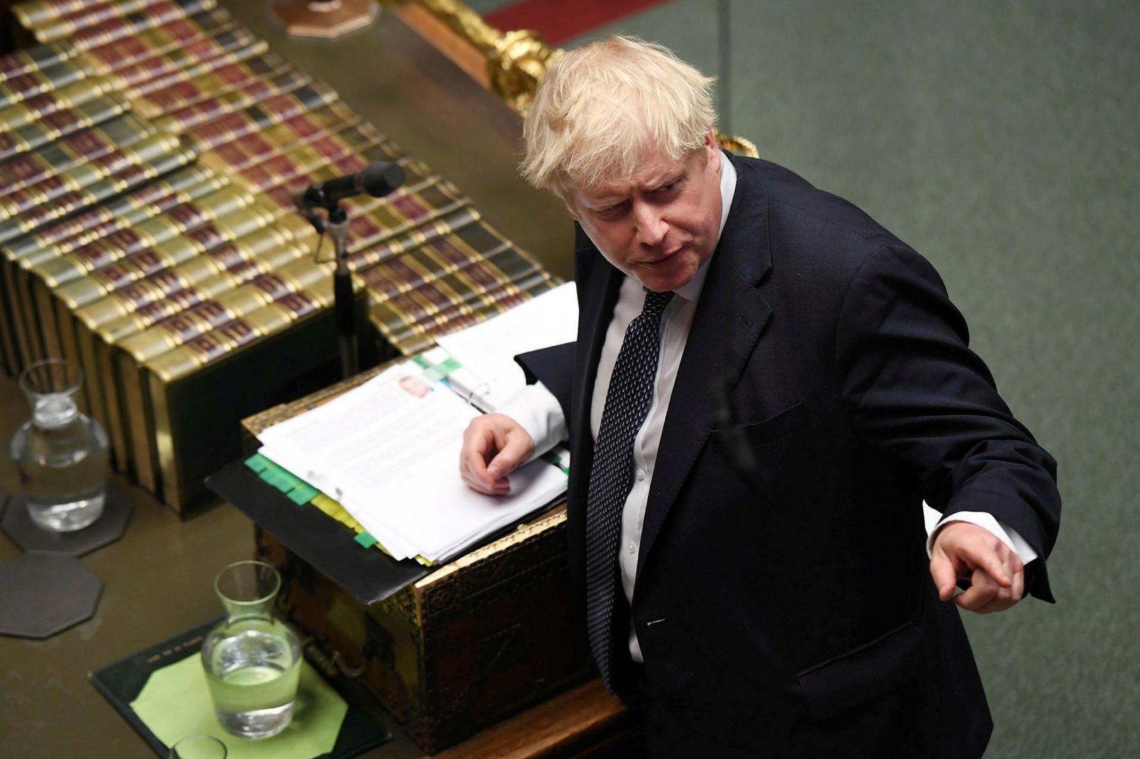 Boris Johnson, forsætisráðherra Bretlands, vill boða til kosninga 12. desember …