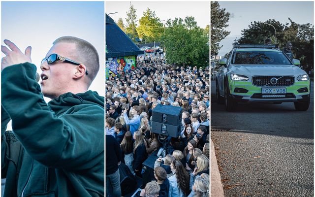 Birnir steig á svið í bakgarði veitingastaðarins Mossley þar sem mikill fjöldi gesta streymdi á …