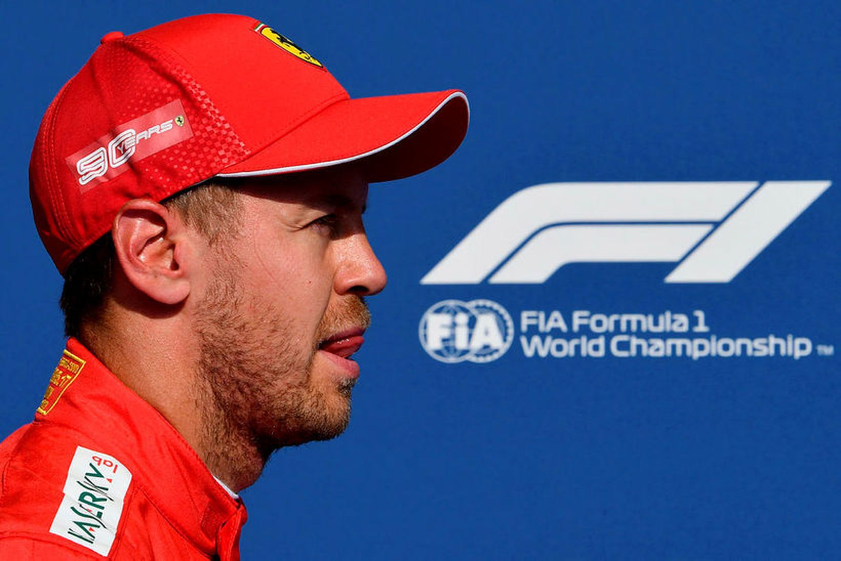 Sebastian Vettel í Spa-Francorchamps.