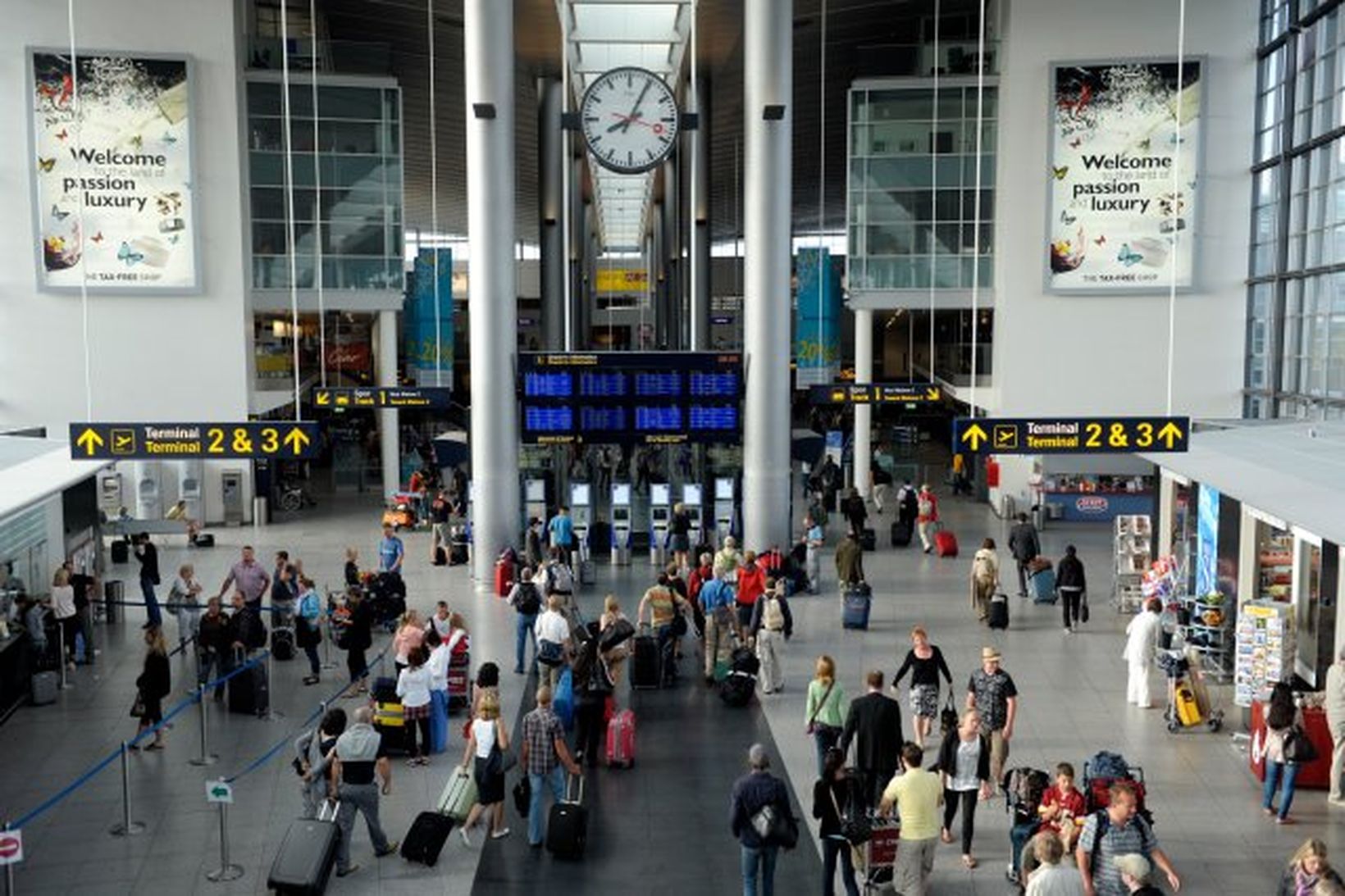 Frá Kastrup flugvelli í Kaupmannahöfn.