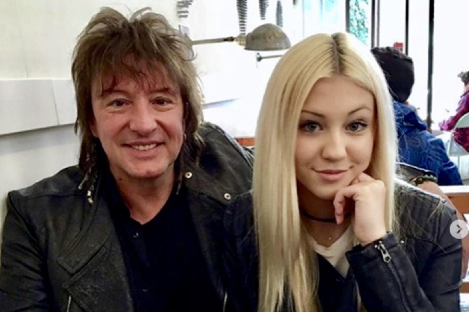 Feðginin Richie og Ava Sambora.