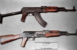 AK-47 assault rifles.