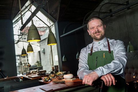 Icelandic chef Gunnar Karl Gíslason, here photographed at the renowned Dill restaurant in Reykjavik.