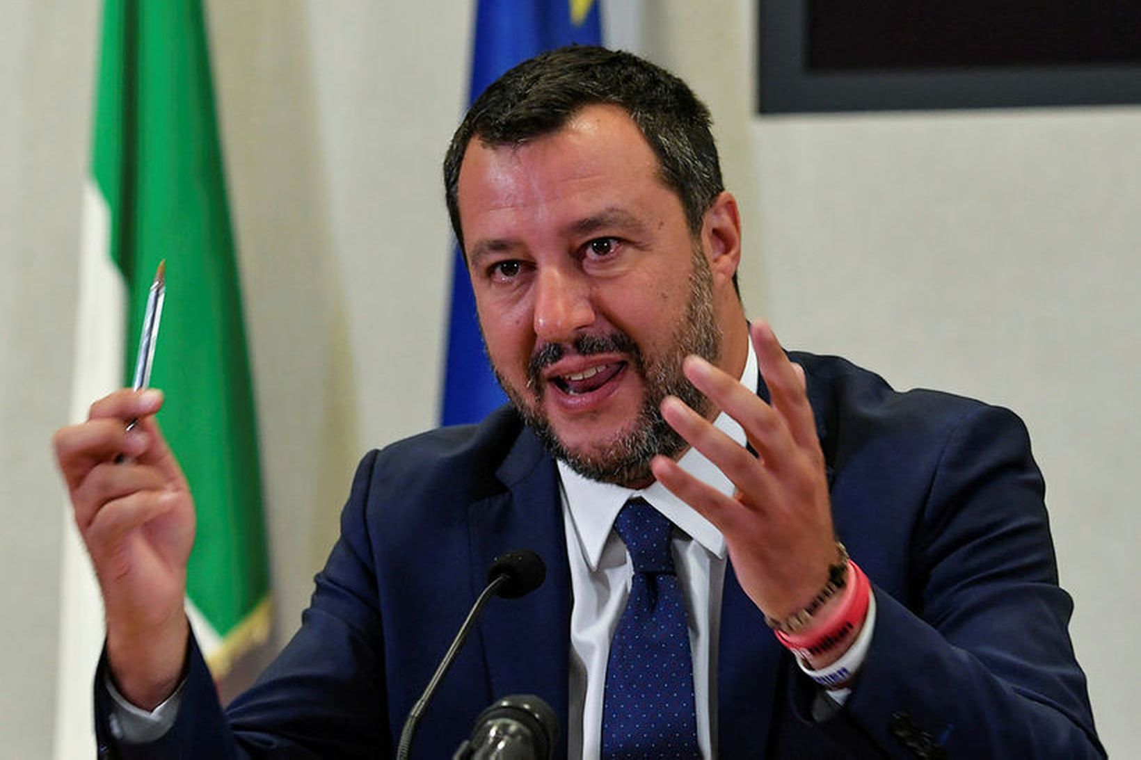 Matteo Salvini, varaforsætisráðherra Ítalíu.
