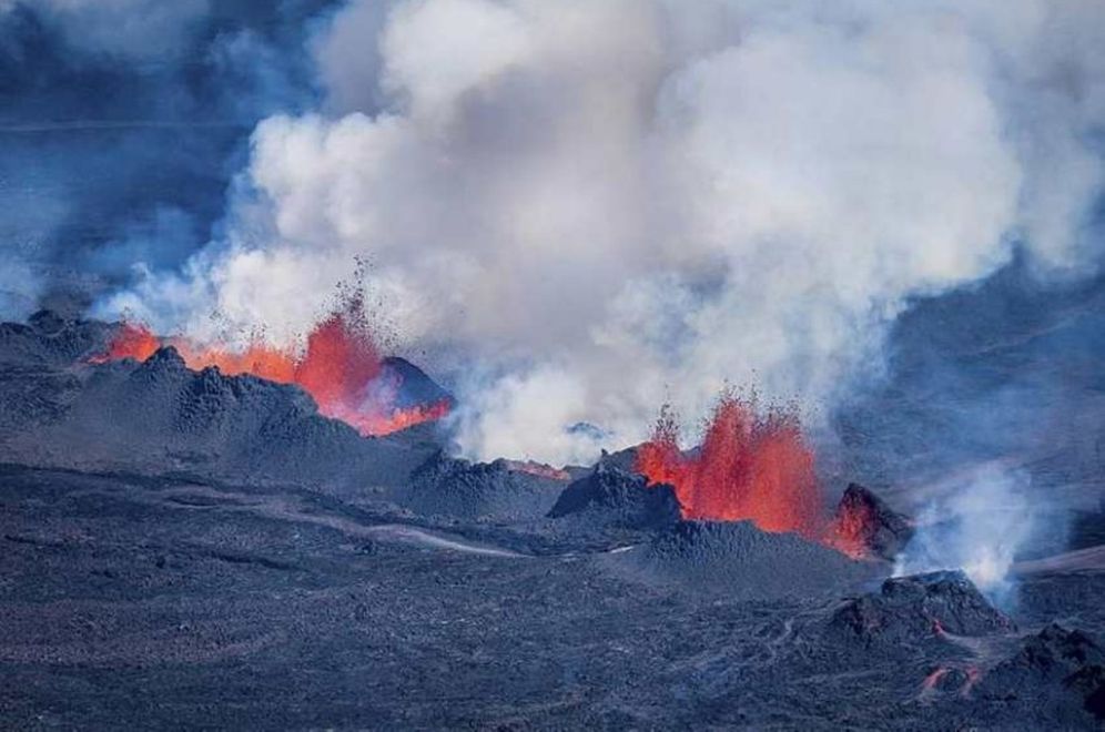 Gos í Holuhrauni