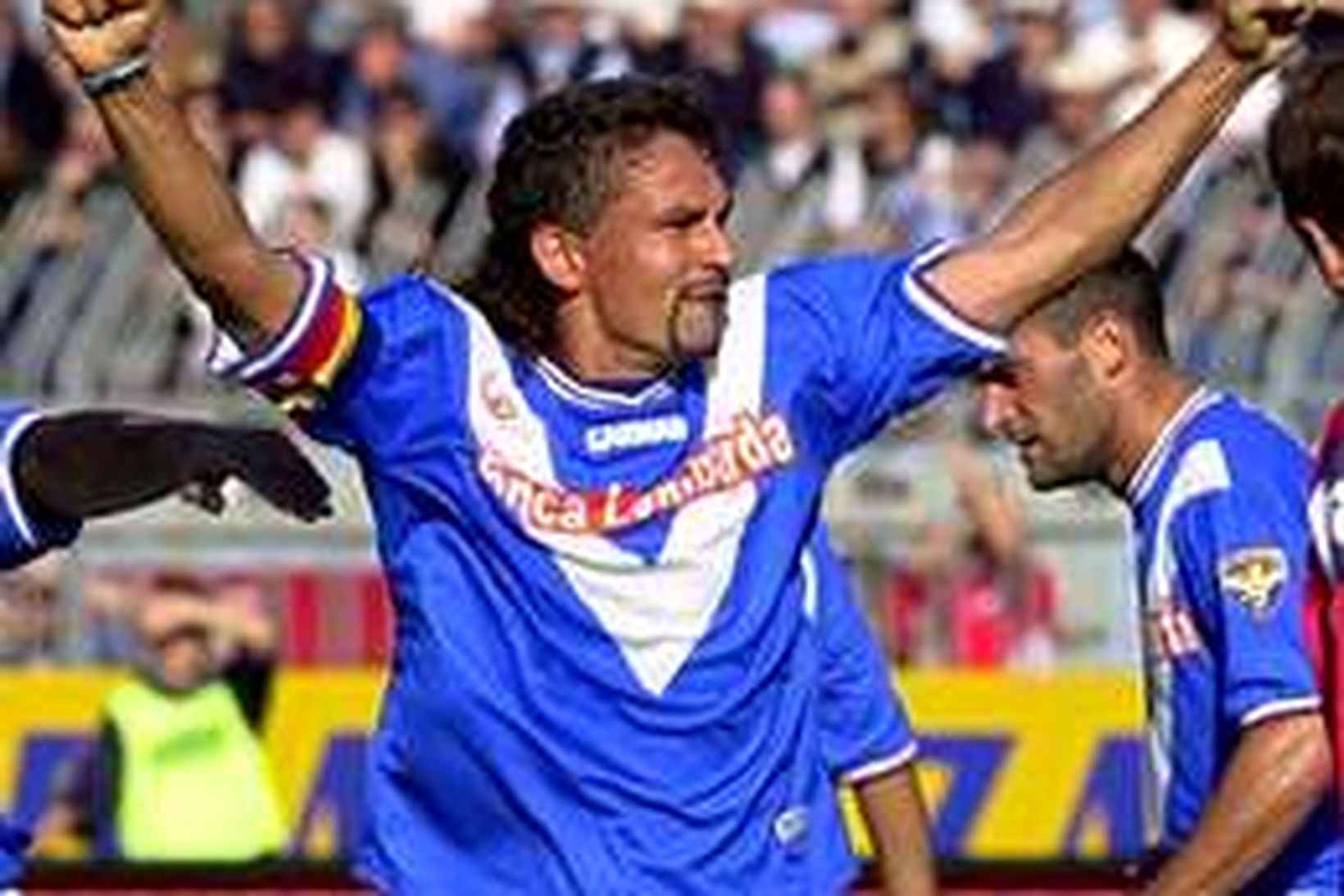 Roberto Baggio í leik með Brescia undir lok ferilsins.