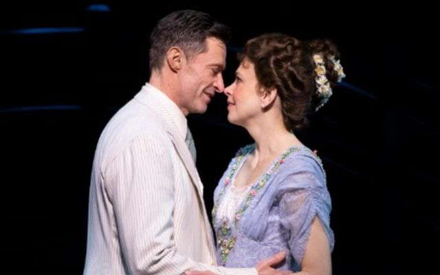 Hugh Jackman og Sutton Foster fóru með hlutverk í söngleiknum The Music Man á Broadway.