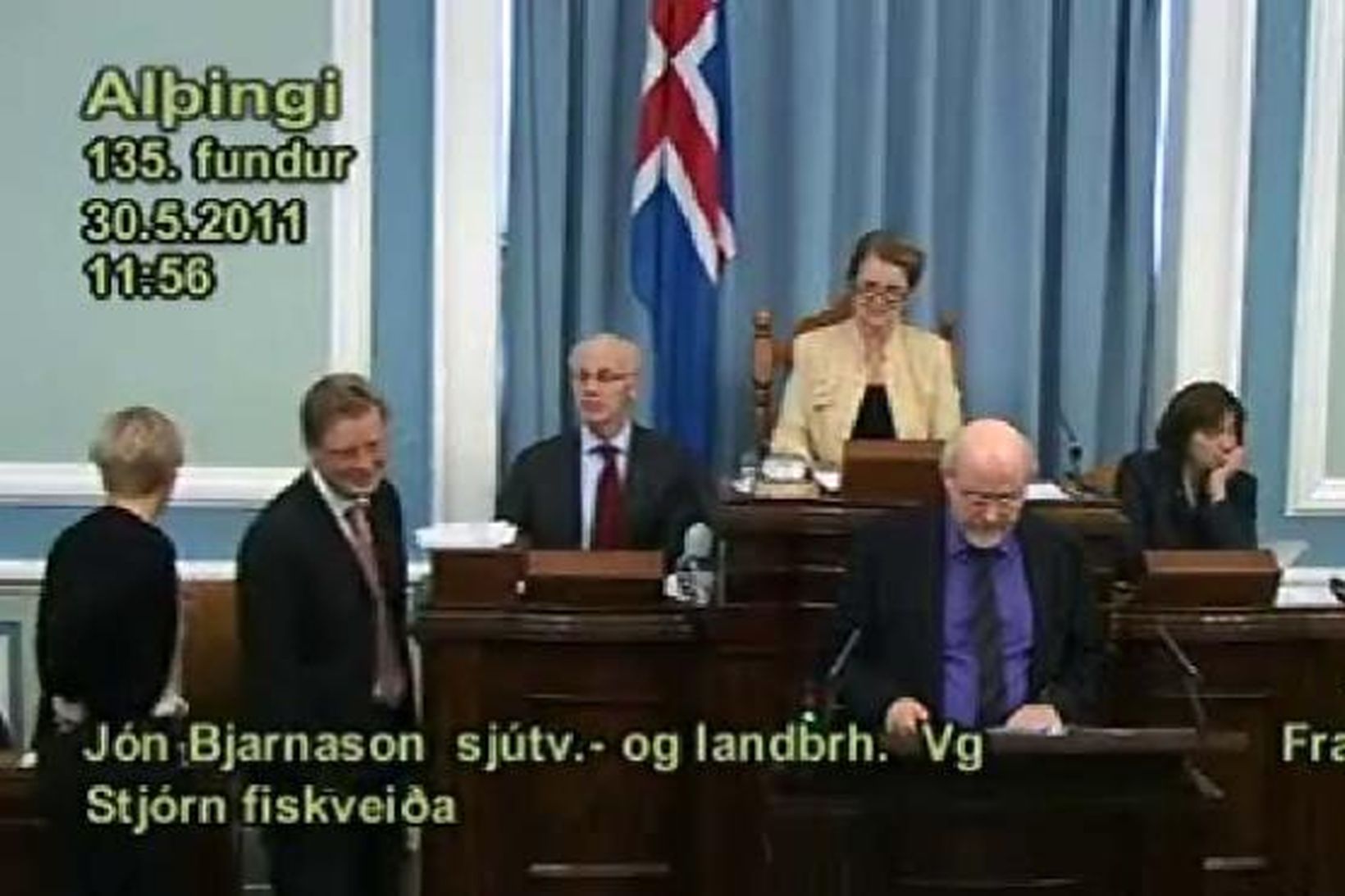 Jón Bjarnason mælti fyrir sjávarútvegsfrumvörpum sínum á Alþingi í dag.