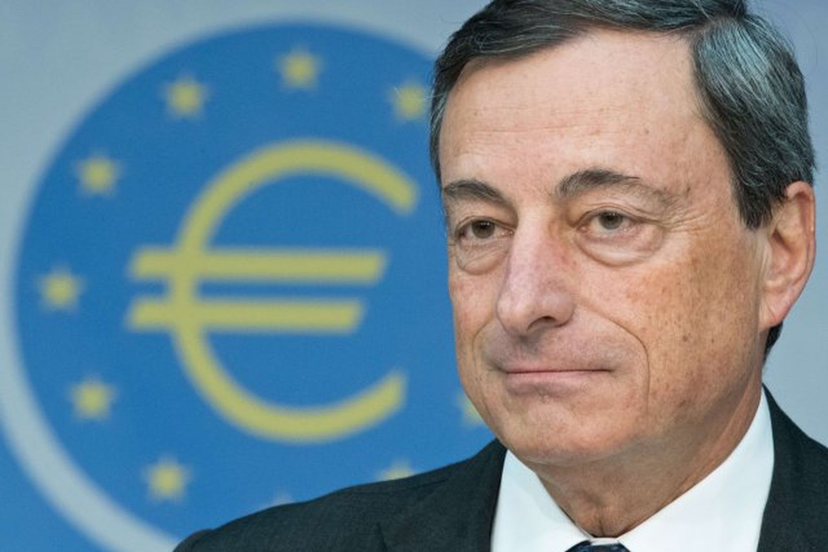 Mario Draghi bankastjóri Seðlabanka Evrópu.