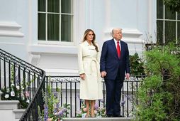 Melanía og Donald Trump.