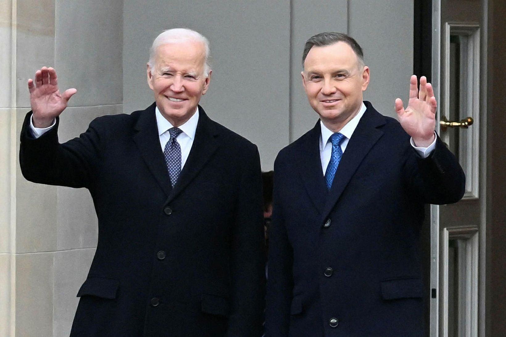 Joe Biden, forseti Bandaríkjanna og Andrzej Duda, forseti Póllands.