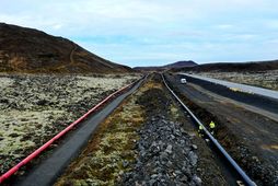 Mynd úr safni af ljósleiðara.