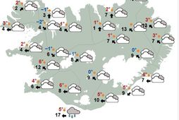 Lægðasvæði nálgast landið þó ekki sé búist við viðlíka hvelli og á dögunum.