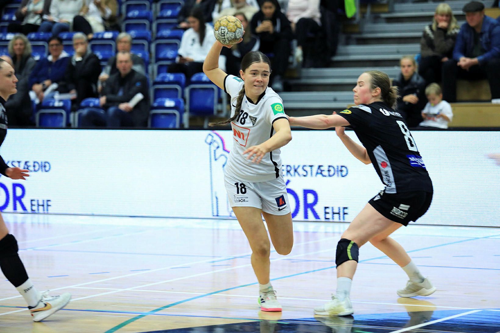 Agnes Lilja Styrmisdóttir skoraði þrjú mörk í dag.