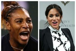 Serena Williams og Meghan hertogaynja eru góðar vinkonur.